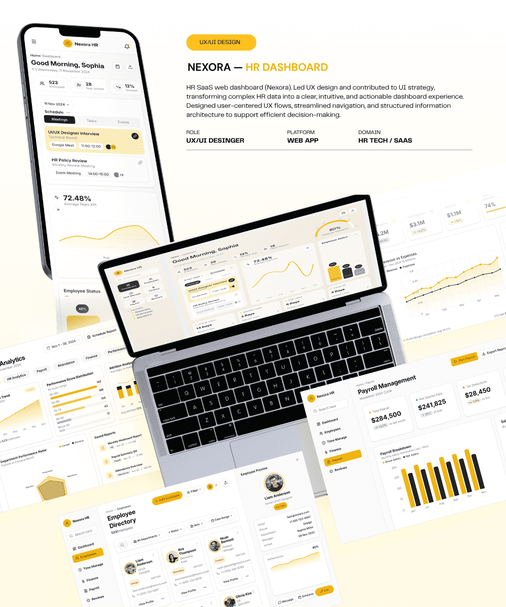 Nexora CRM dashboard preview